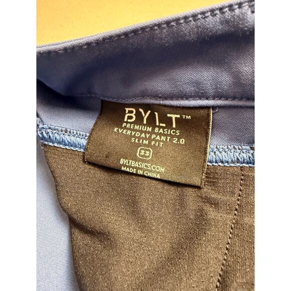 BYLT Basics Everyday Pant Slim Fit 2.0 — 33 (Blue) - Picture 9 of 14